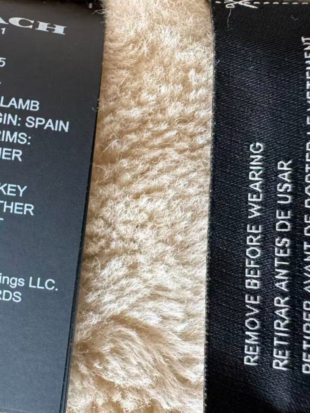 NWT 100% Authentic Coach Shearling Lamb Coat, Sz S - Picture 11 of 13